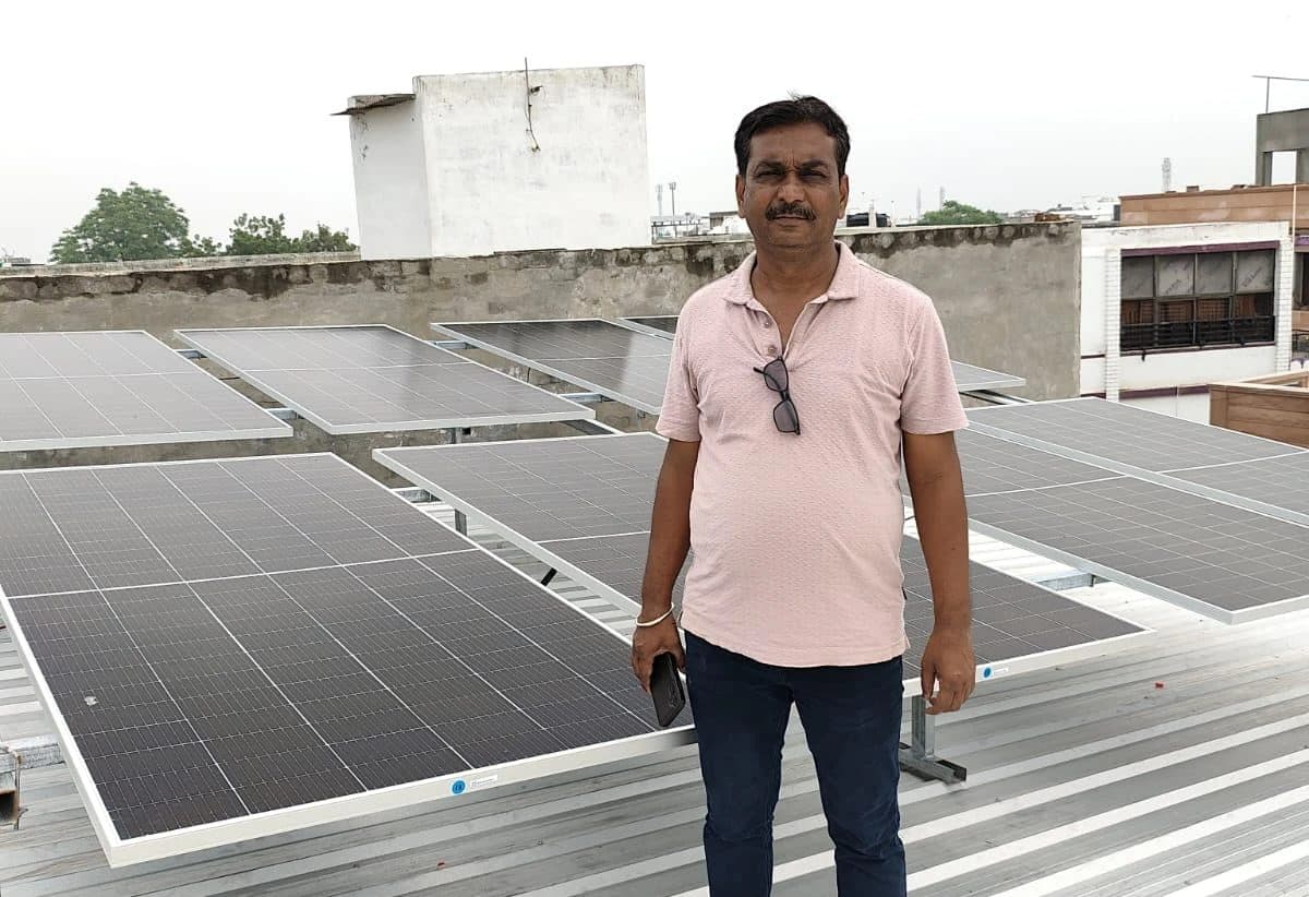 Metal-roof solar array by Balaji Solar & Steel Fabrication in Jerla Road, Balotra, Rajasthan