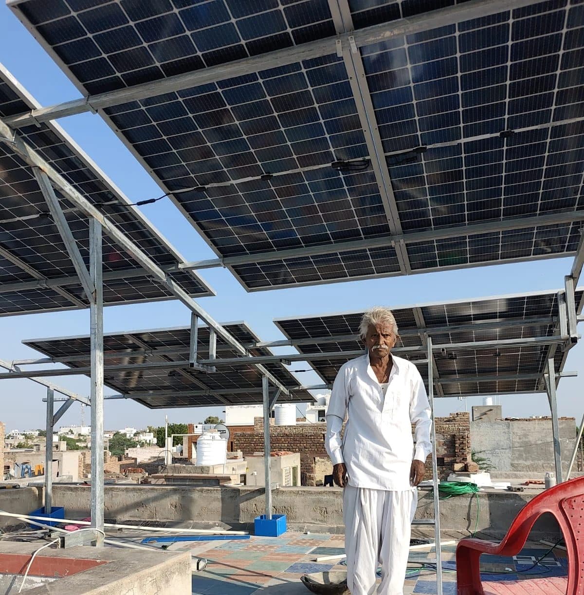 Multi-level elevated structure by Balaji Solar & Steel Fabrication in Mandapura, Rajasthan