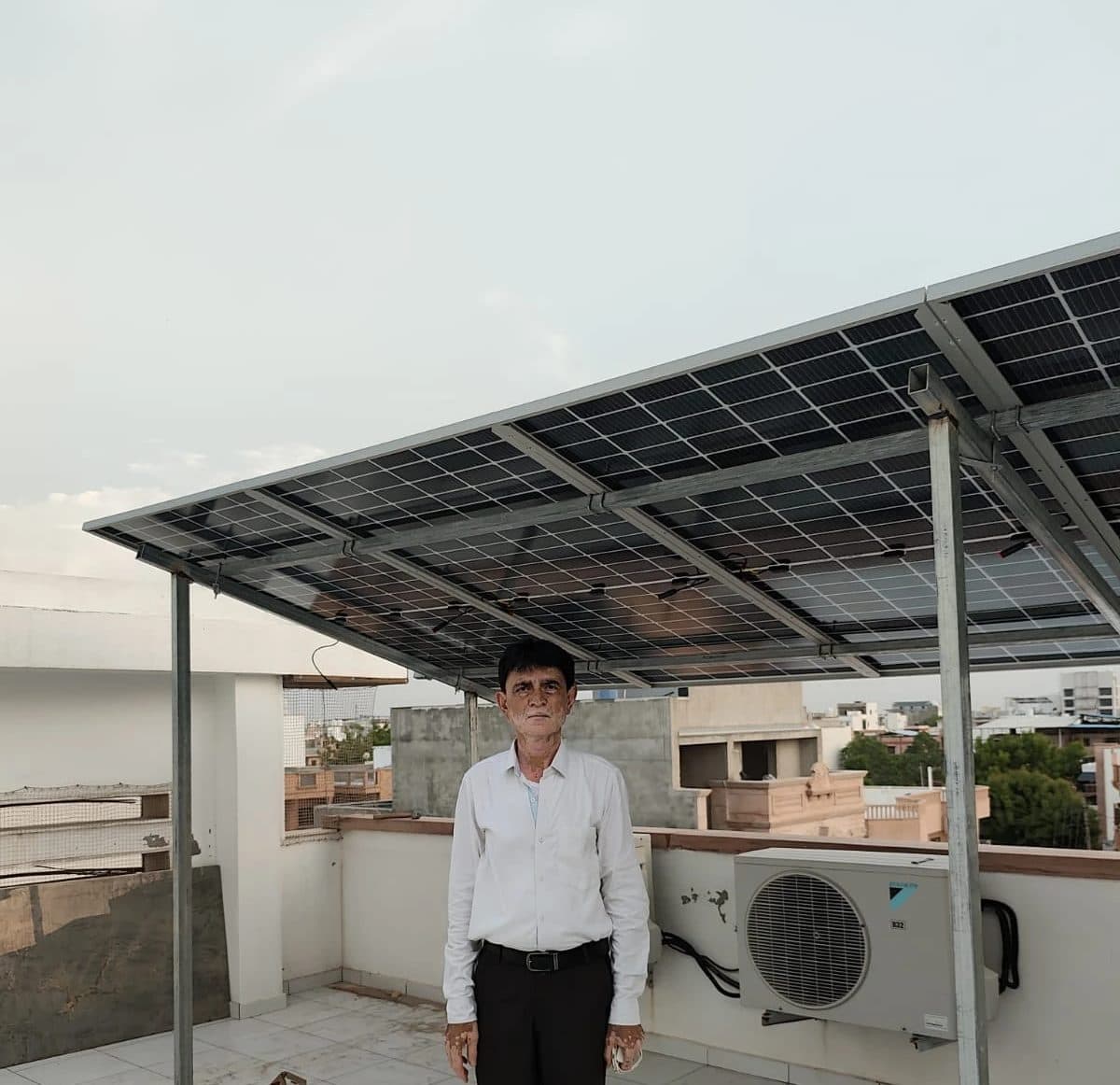 Elevated canopy structure by Balaji Solar & Steel Fabrication in Parsadi Nagar, Balotra, Rajasthan